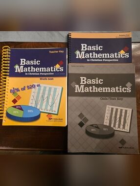 Abeka: Teacher Key Set - Basic Mathematics (4th Edition) - 7th Grade - 2016